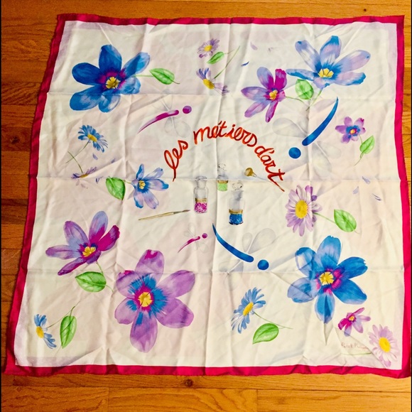 RARE PATEK PHILIPPE silk square Italian made scarf - Picture 8 of 11